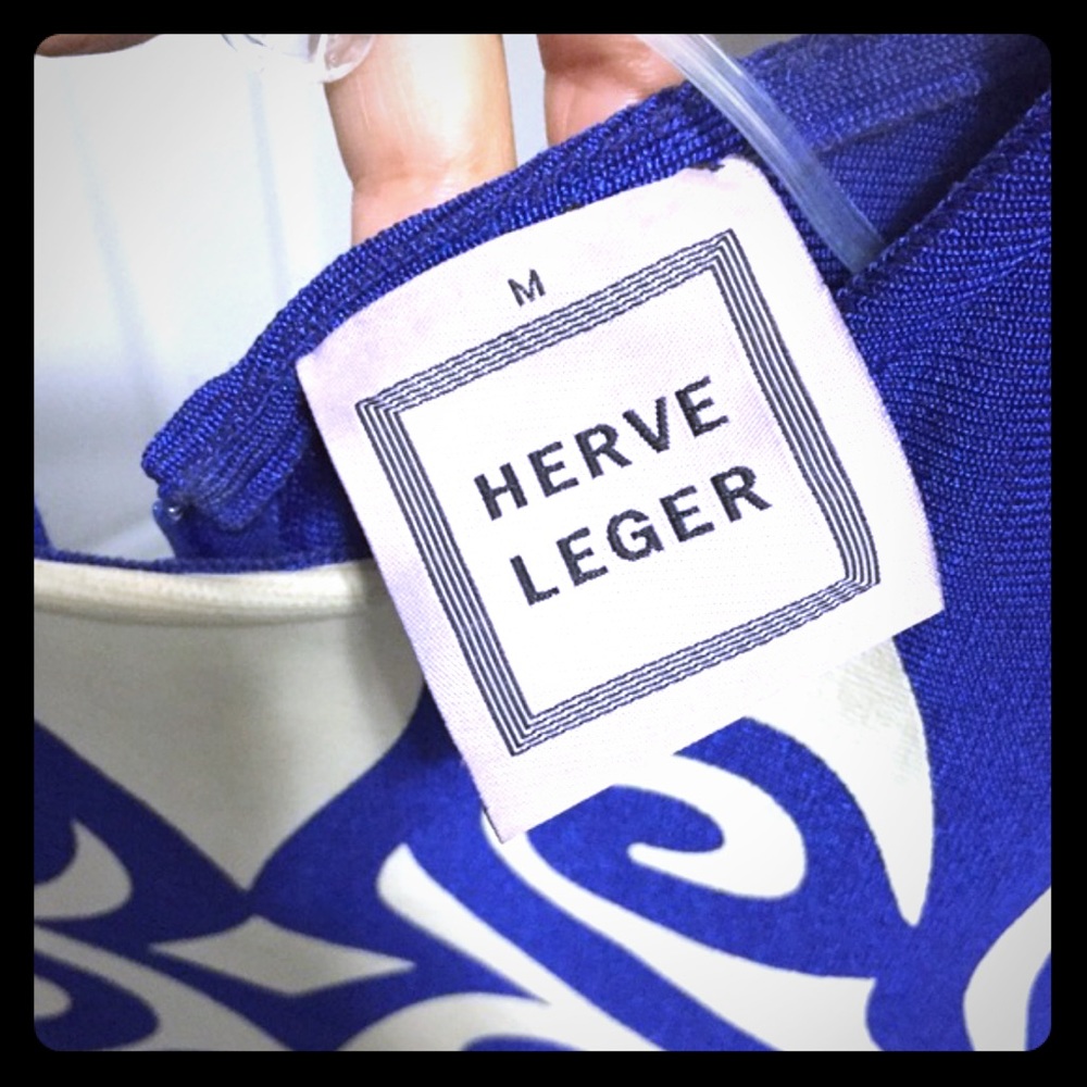 Herve Ledger blue and white beautiful dress!!